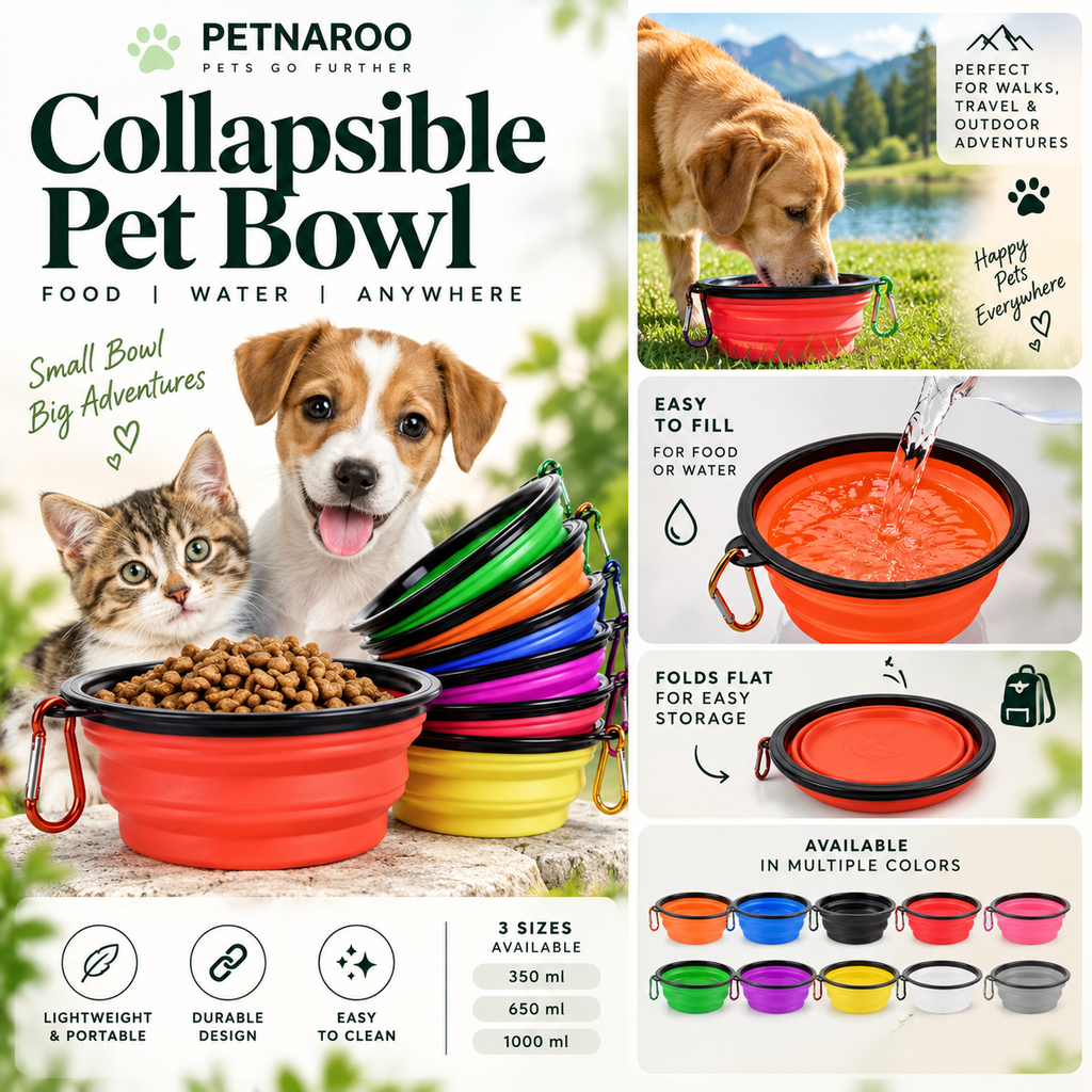 Collapsible Travel Pet Bowl
