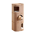 Multi-Level Cat Climbing Tower with Cozy Hideaway