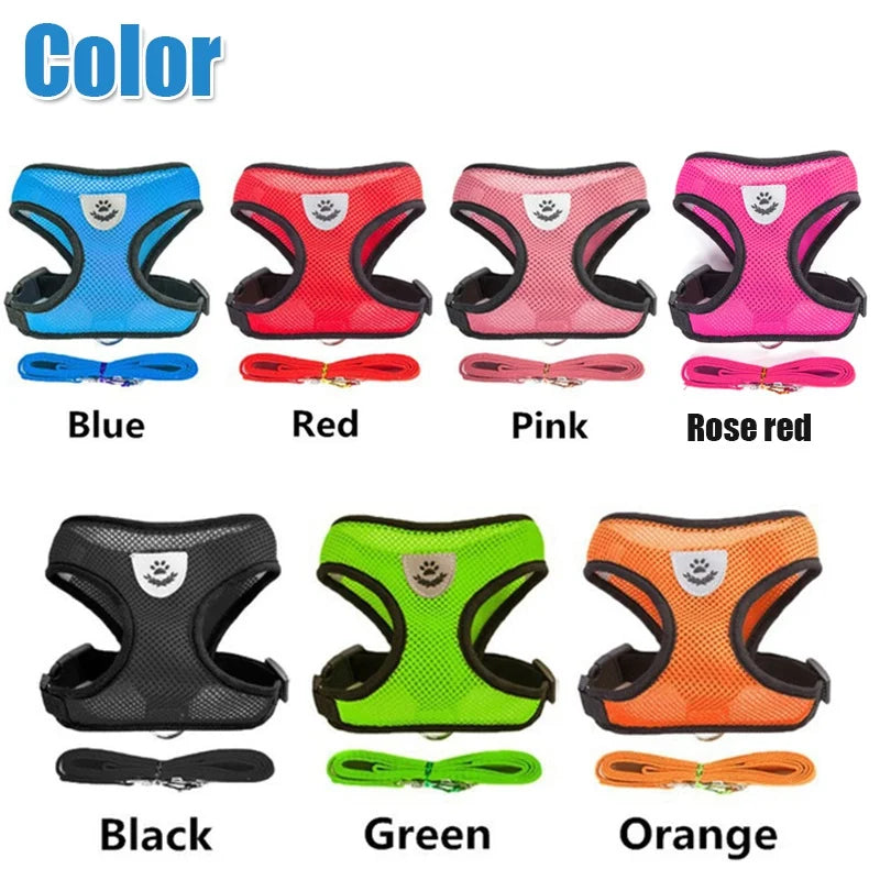 Comfortable Pet Harness with Leash